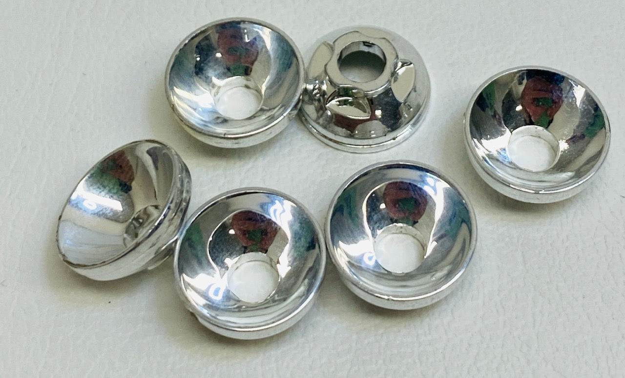 LEGO Chrome Silver Dish 2x2x2/3 Light Reflector Pack of 6
