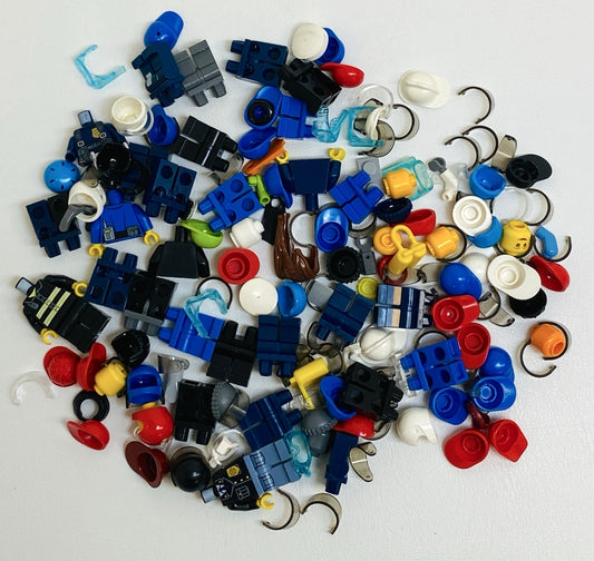 LEGO Minifigure Pieces Fun Pack Mixed Heads Torsos Legs Headgear