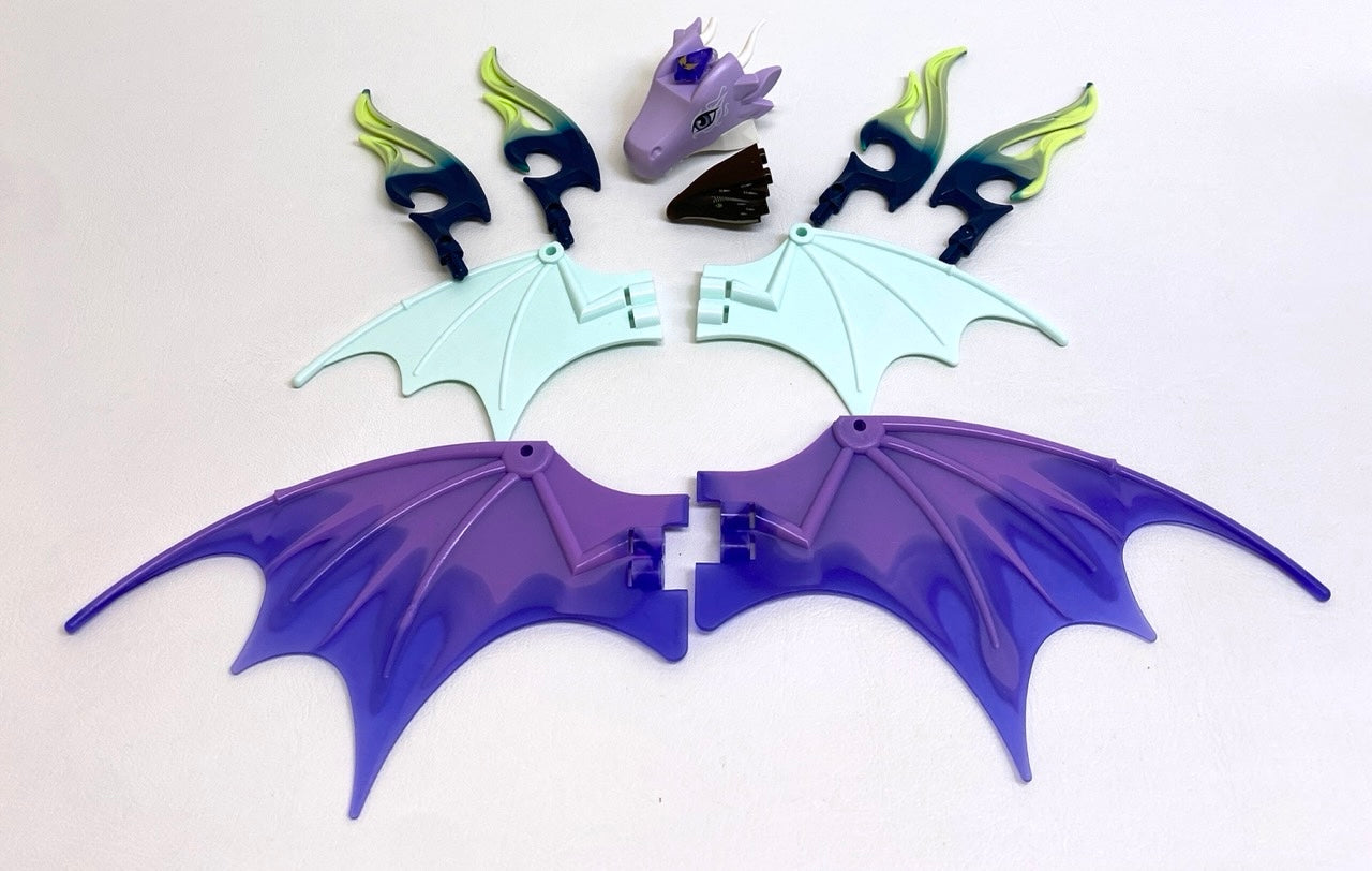 LEGO Elves / Harry Potter Dragon Pieces Fun Pack Mixed Heads and Wings