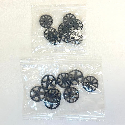 LEGO Speed Champions / Harry Potter Black Wheel Cover 2 BRAND NEW Packs