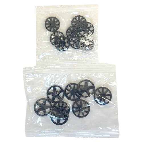 LEGO Speed Champions / Harry Potter Black Wheel Cover 2 BRAND NEW Packs