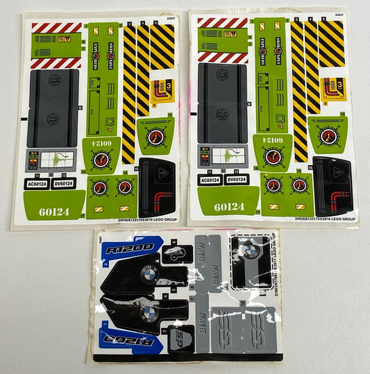 LEGO Sticker Sheet Mixed Fun Pack City Volcano Explorers / Technic BMW
