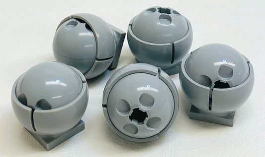 LEGO Ball and Socket 3x3 Pack of 5 Light Bluish Grey Star Wars Turret