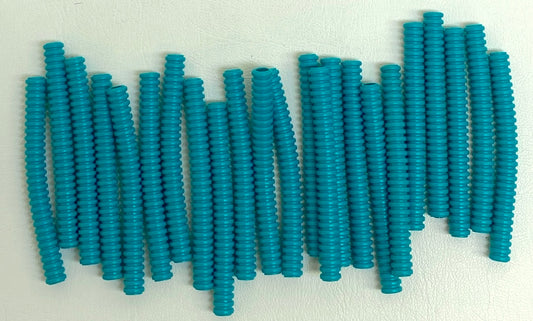 LEGO Dark Turquoise Hose 7mm Ribbed 9L Pack of 23