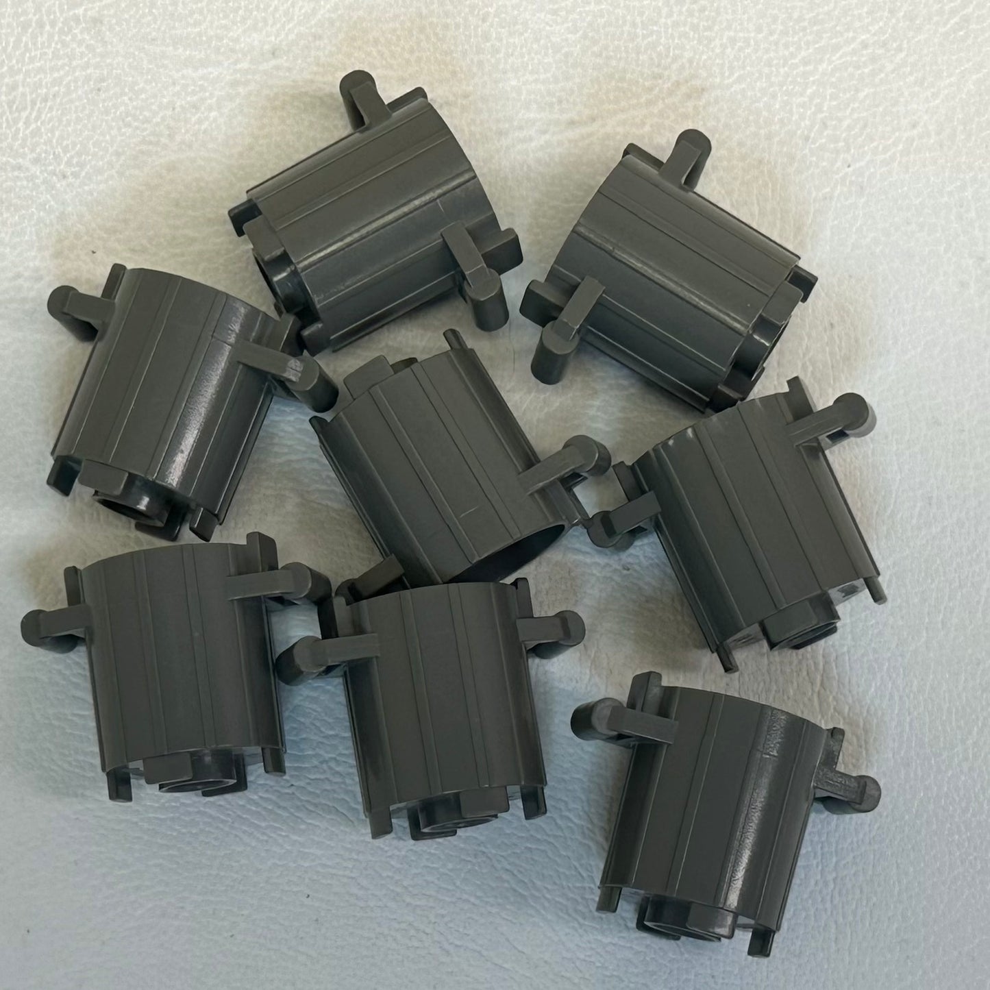 LEGO Dark Grey (Old Shade) Rubbish Bins Pack of 8