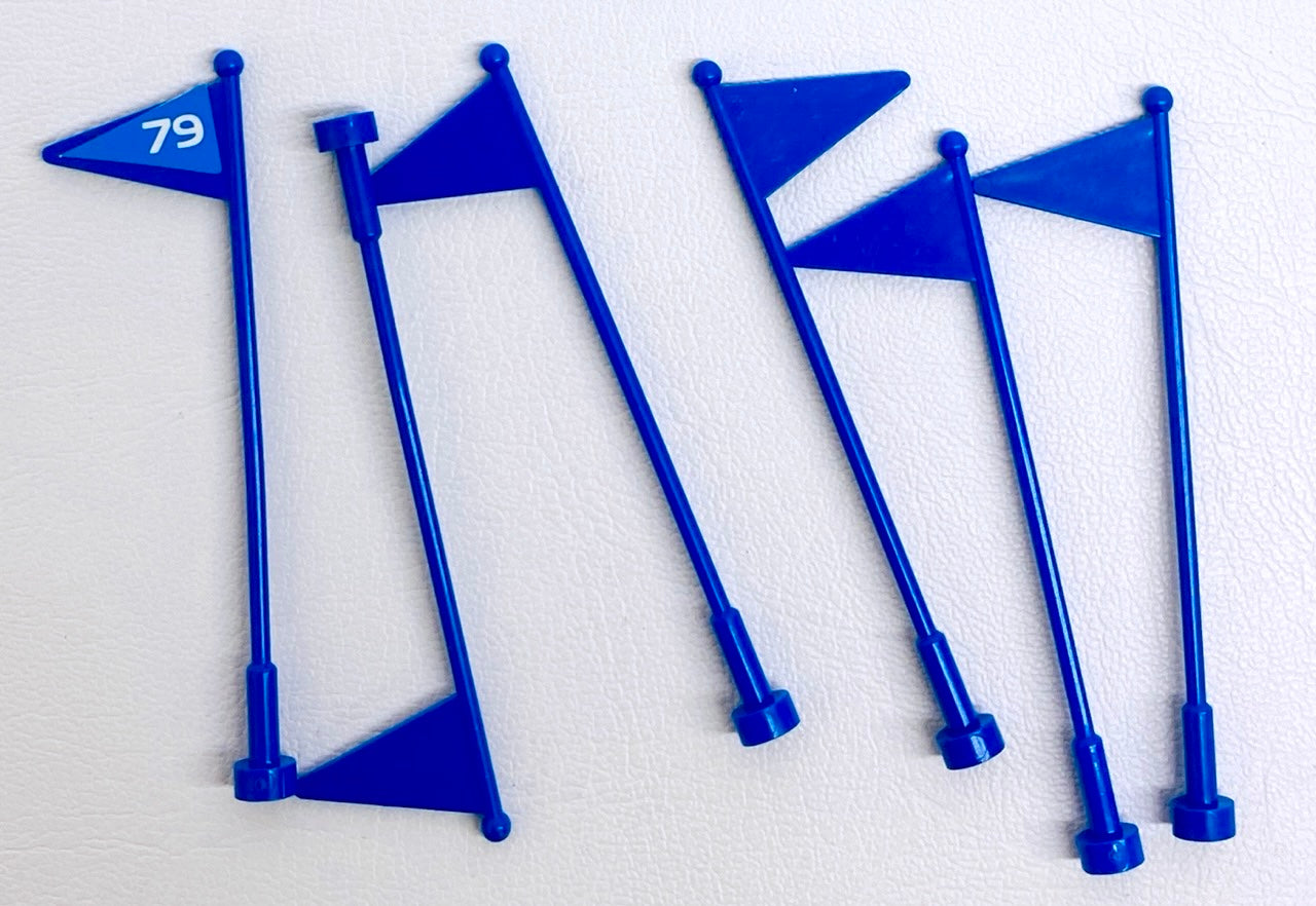 LEGO Flags Fun Pack Blue Flag on Antenna Whip Pack of 6 City Arctic