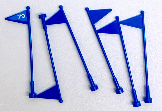LEGO Flags Fun Pack Blue Flag on Antenna Whip Pack of 6 City Arctic