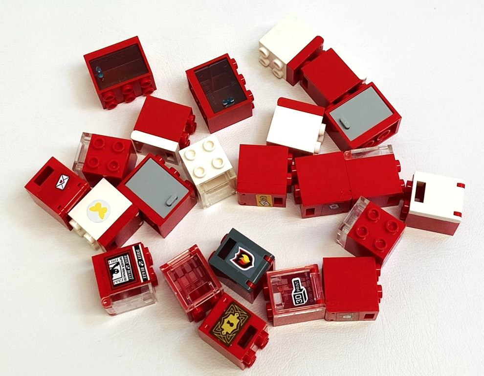 LEGO Red Container Fun Pack Cupboards Postboxes and More – BrickResales