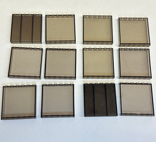 LEGO Trans Brown (Old Trans Black) Wall Panel & Brick Fun Pack