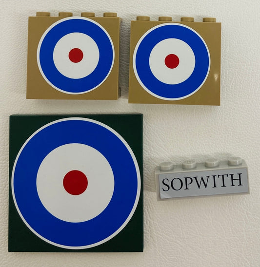 LEGO Sopwith Camel Details Fun Pack Panels Brick Tile with RAF Roundels
