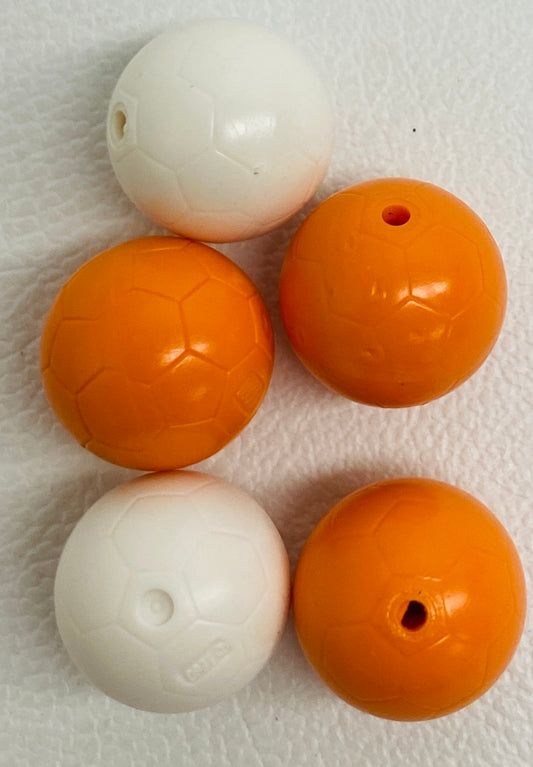 LEGO Soccer Ball Pack of 5 White and Orange City / Sports / Friends