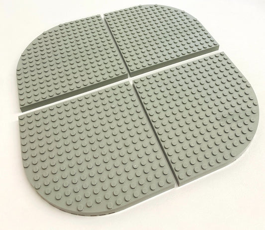 LEGO Star Wars Round Corner Brick 16x16 Pack of 4 Light Grey (Old Shade) from Set #10123 Cloud City