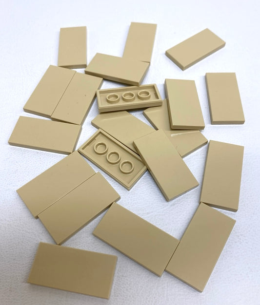 LEGO Tile 2x4 BRAND NEW Pack of Approx 20 Tan