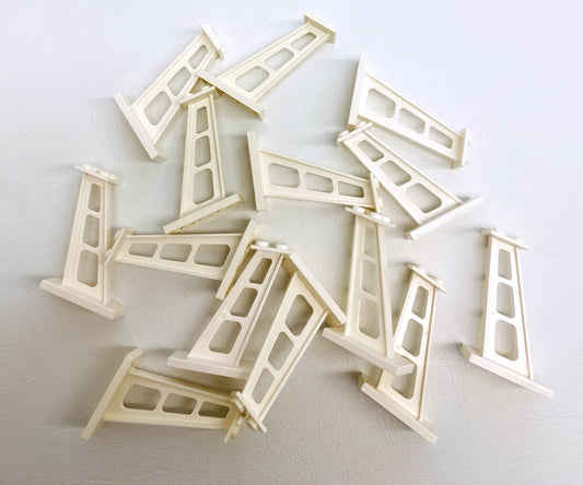 LEGO White Support Inclined Stanchion 2x4x5 Pack of 14