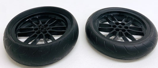 LEGO Technic Motorcycle Tyre Fun Pack 94.2x22mm and 94.3mm Narrow With Black Hubs
