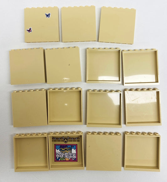 LEGO Panel 1x6x5 Pack of 15 Tan