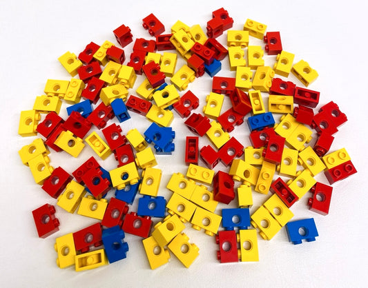 LEGO Technic Brick Fun Pack 1x2 with Pin Hole Mixed Blue / Red / Yellow
