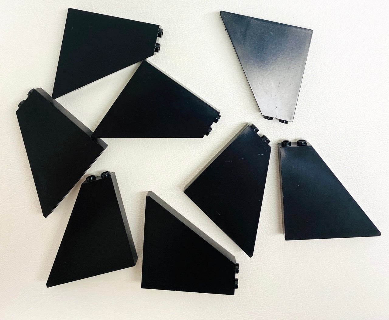 LEGO Black Slope 55 6x1x5 Pack of 8