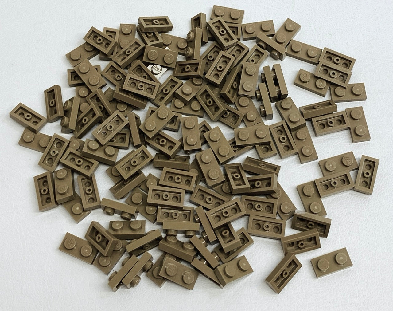 LEGO Plate 1x2 Fun Pack Dark Tan