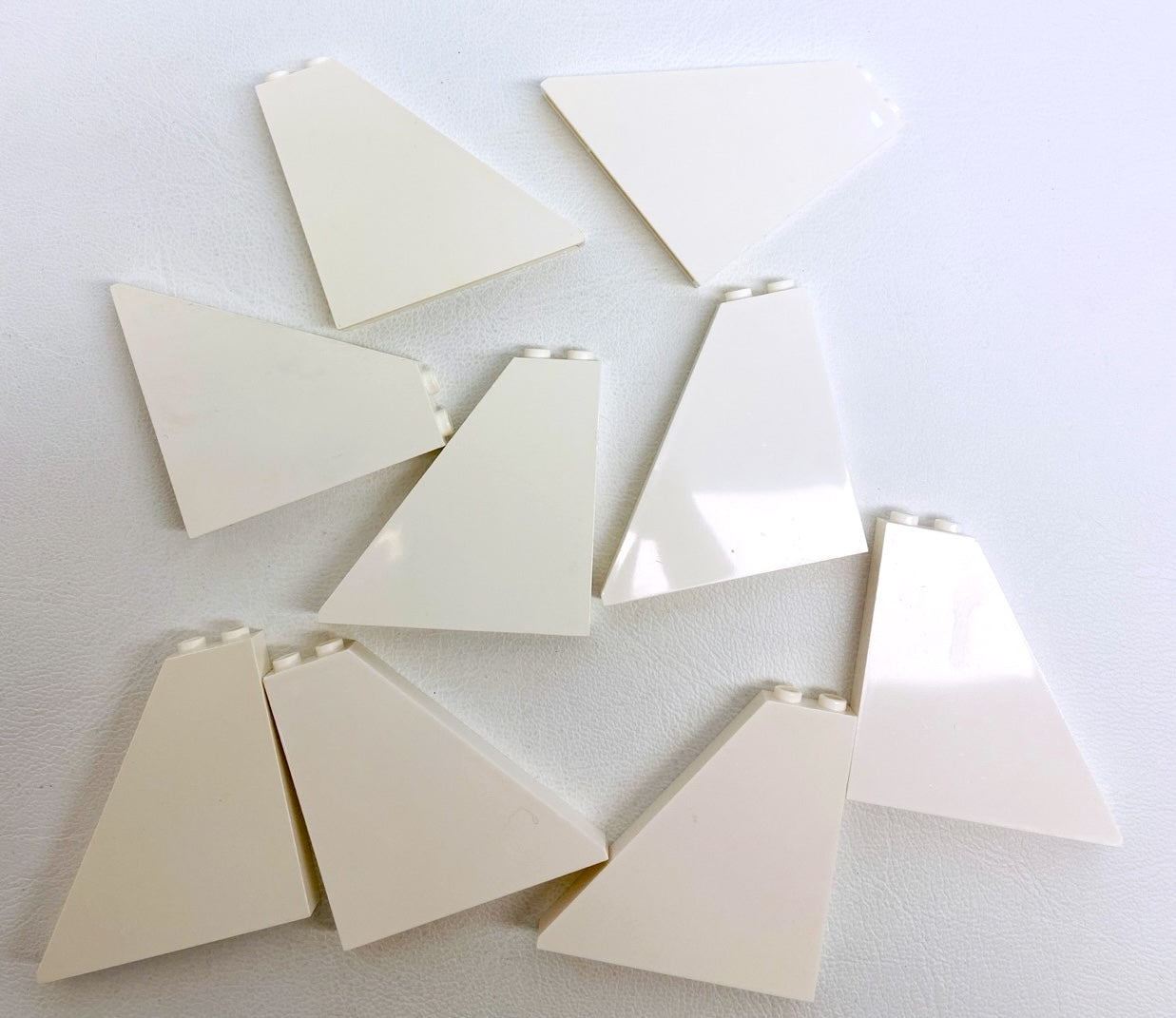 LEGO White Slope 55 6x1x5 Pack of 9