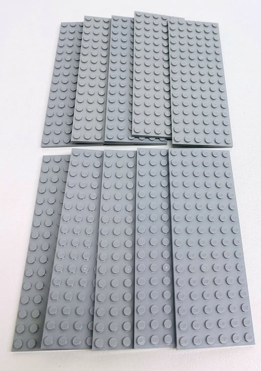 LEGO Light Bluish Grey Plate 6x16 Pack of 10