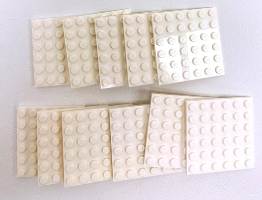 LEGO White Plate 6 Pack of 11