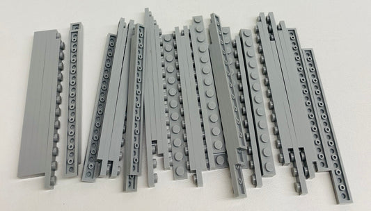 LEGO Plate 1x12 Fun Pack Light Bluish Grey