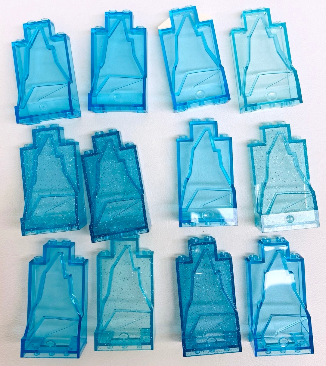 LEGO Ice / Rock Panels Fun Pack Trans Light Blue and Glitter Trans Light Blue
