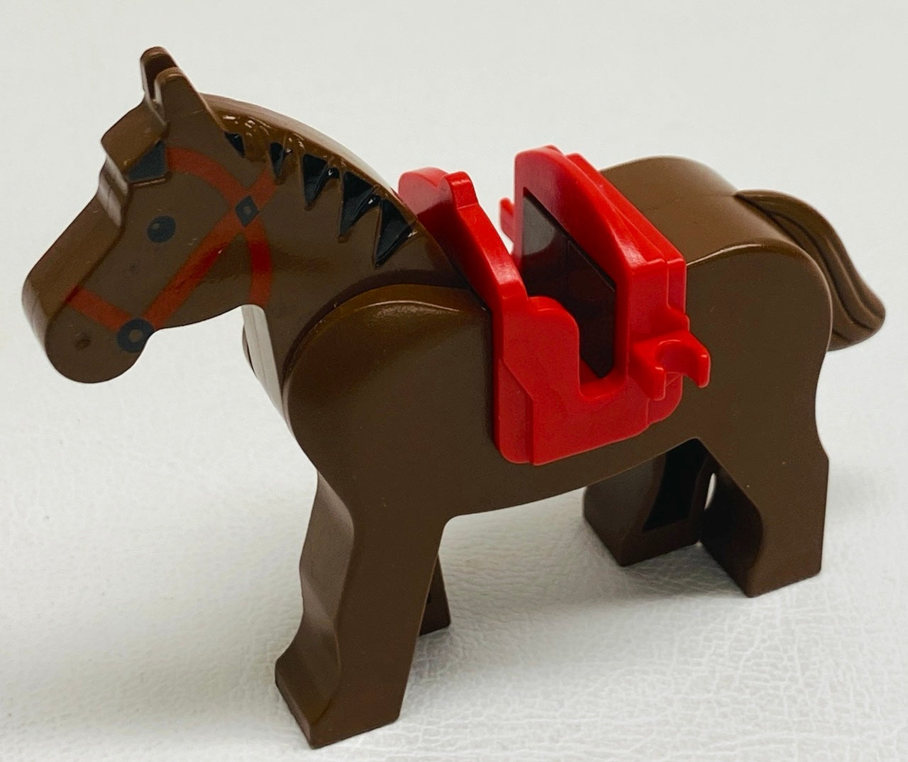 LEGO Animal Horse With Red 2 Clip Saddle