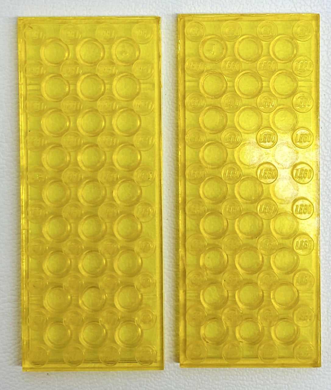 LEGO Classic Space Trans Yellow Plate 4x10 Pack of 2
