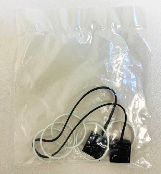 LEGO Vintage Black Wire with Brick Ends and Rubber Bands - BRAND NEW Sealed in Original Packaging