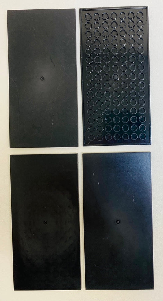 LEGO Tile 8x16 Fun Pack of 4 Black