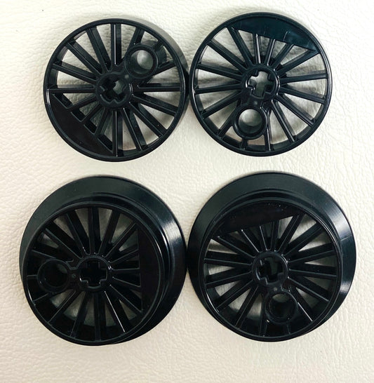 LEGO Black Train Wheel Pack 30mm and 37mm