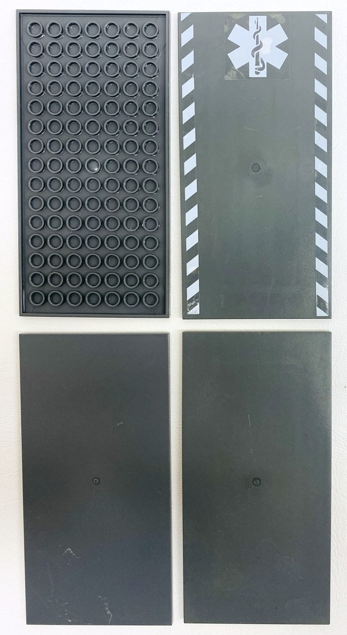 LEGO Tile 8x16 Fun Pack of 4 Dark Bluish Grey