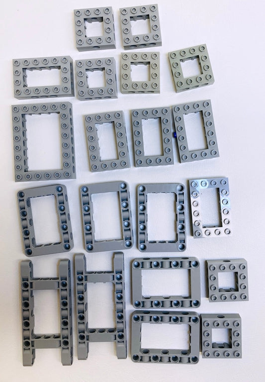LEGO Technic Light Bluish Grey Open Brick and Frame Fun Pack Mixed Sizes