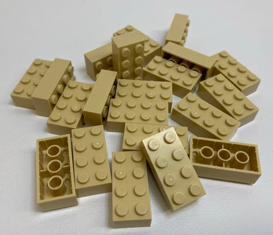 LEGO Brick 2x4 BRAND NEW Pack of Approx 20 Tan