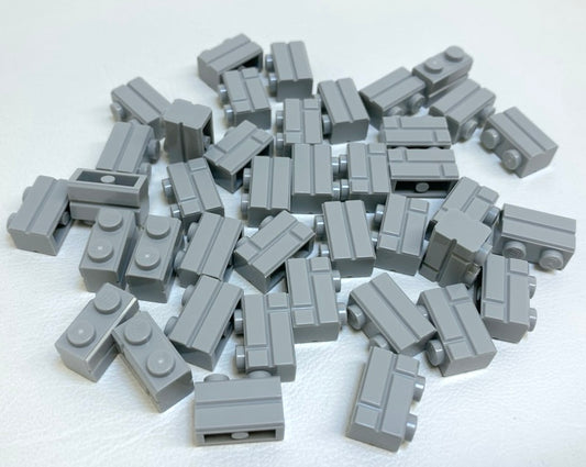LEGO Masonry Profile Brick 1x2 Pack of Approx 40 Light Bluish Grey BRAND NEW
