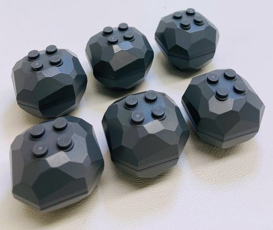 LEGO Dark Bluish Grey Rock Boulders Pack of 6 BRAND NEW