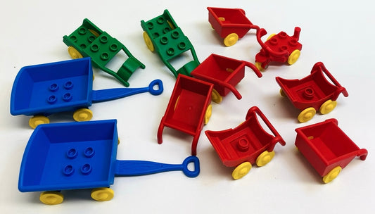 LEGO Duplo Carts Trolleys Wagons Fun Pack Mixed Colours
