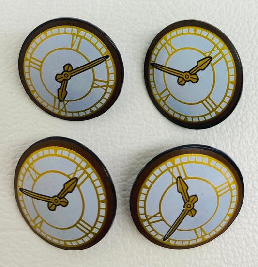 LEGO Clock Face Printed Shields Pack of 4 - Harry Potter - Winter Village