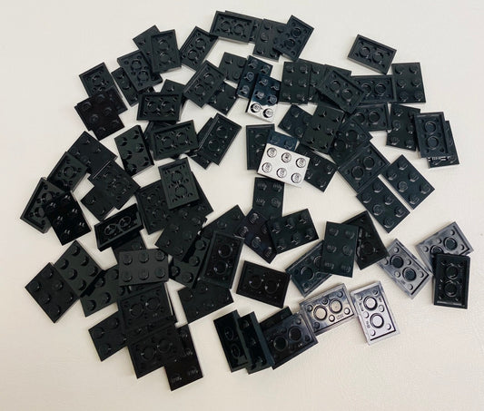 LEGO Black Plate 2x3 Fun Pack