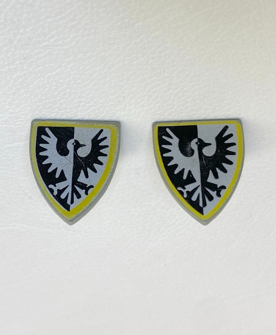 LEGO Castle Shields Fun Pack of 2 Black Falcon Pattern