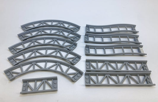LEGO Roller Coaster Track Mixed Pack Light Bluish Grey