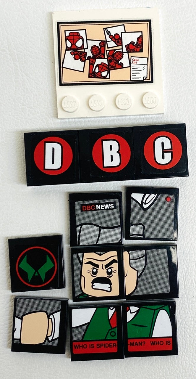 LEGO Marvel Superheroes J Jonah Jameson Tiles Fun Pack - Spider-Man Daily Bugle