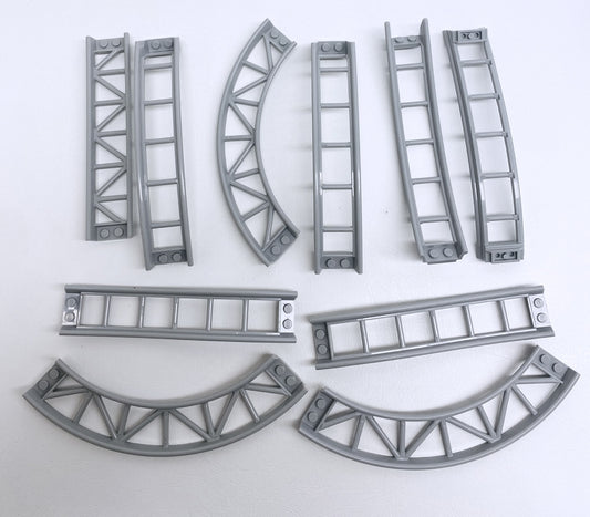 LEGO Roller Coaster Track Mixed Pack Light Bluish Grey