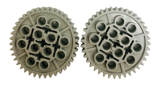 LEGO Technic 40 Tooth Gears Fun Pack of 2 Light Grey (Old Shade)