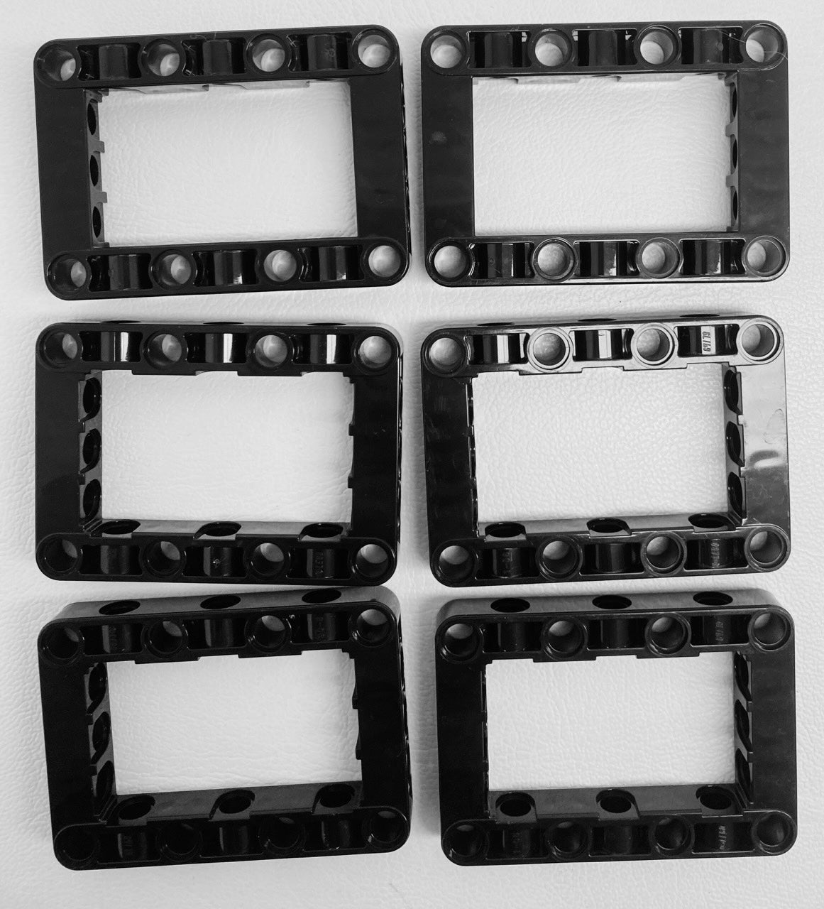 LEGO Technic Black Open Frame Liftarm 5x7 Pack of 6 – BrickResales