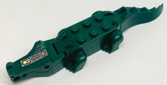 LEGO Agents Animal Crocodile/Alligator Dark Green with Circuitry Sticker