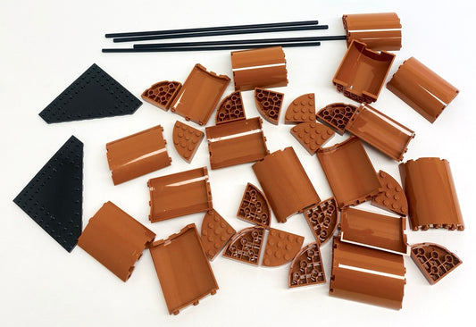 LEGO Space Booster Rocket Fun Pack Mixed Dark Orange Pieces and Black 32L Technic Axles