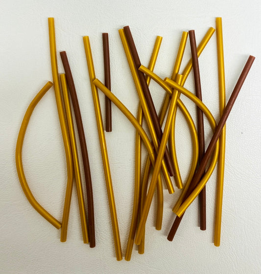 LEGO Hose 3mm Fun Pack Pearl Gold and Reddish Brown Mixed Lengths